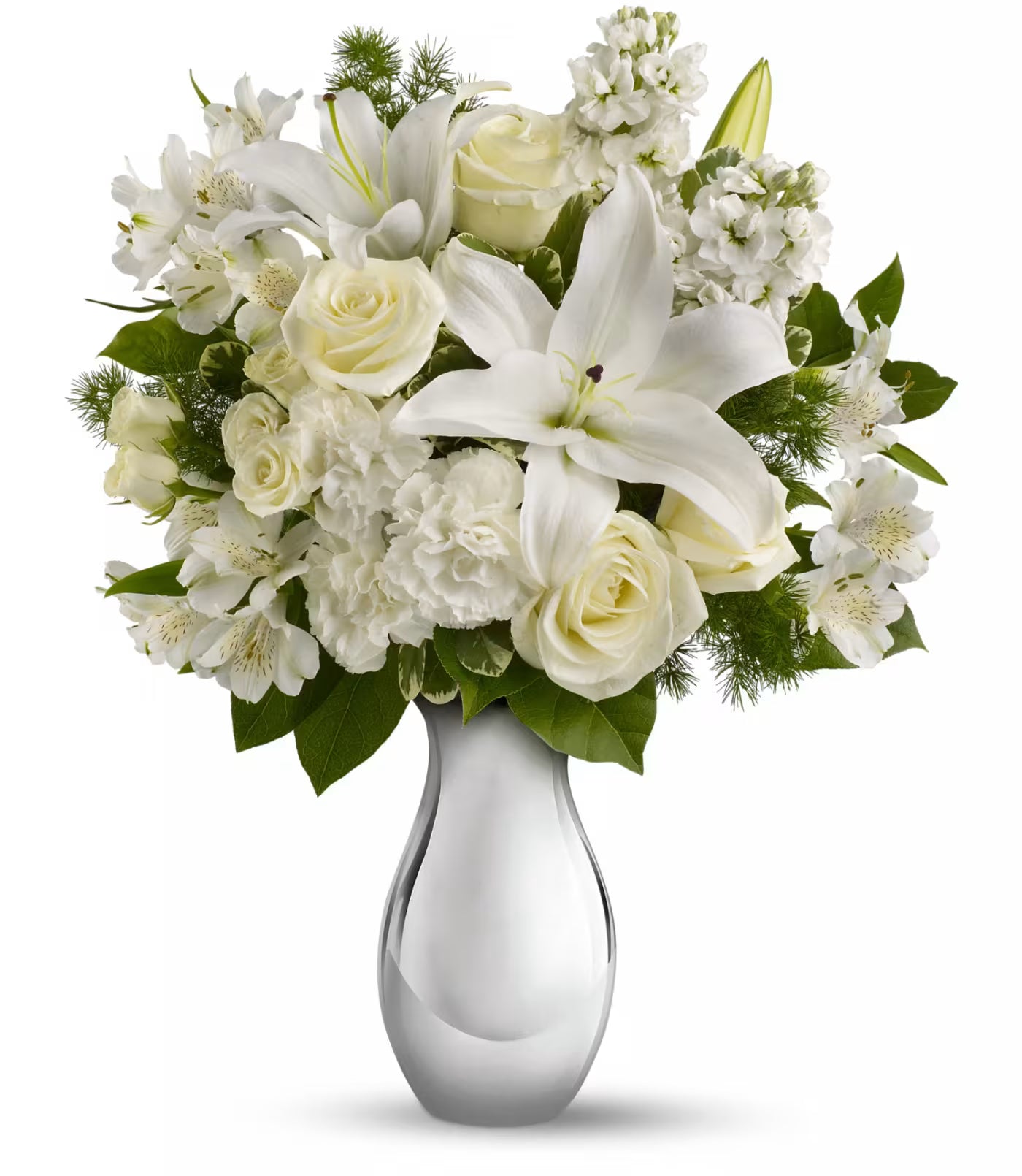Teleflora's Shimmering White Bouquet